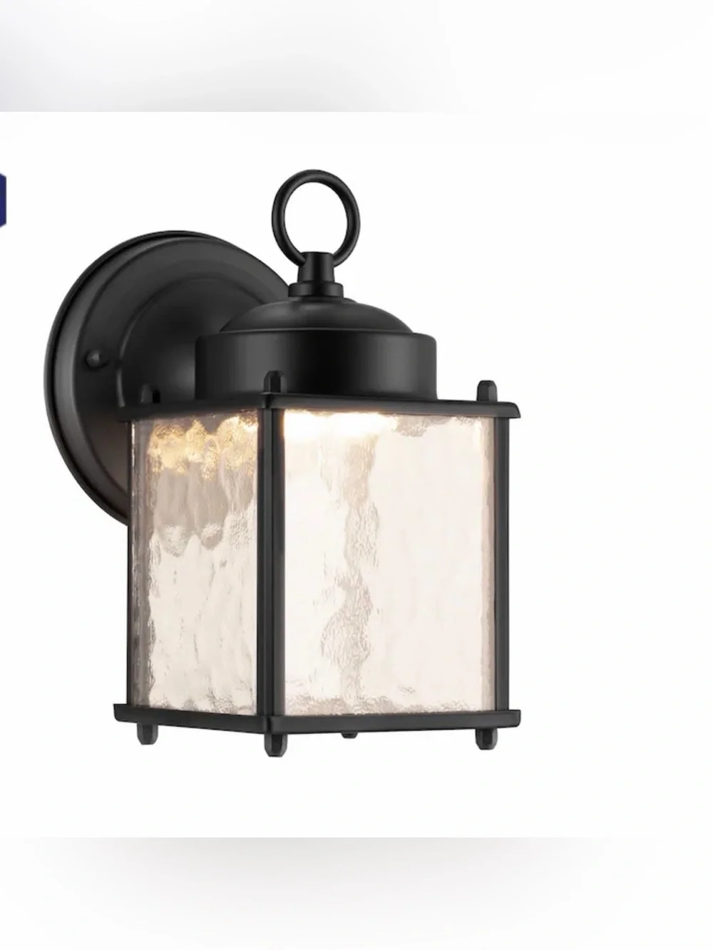 New Project Source Bentree 8-In LED Outdoor Wall Light in Matte Black